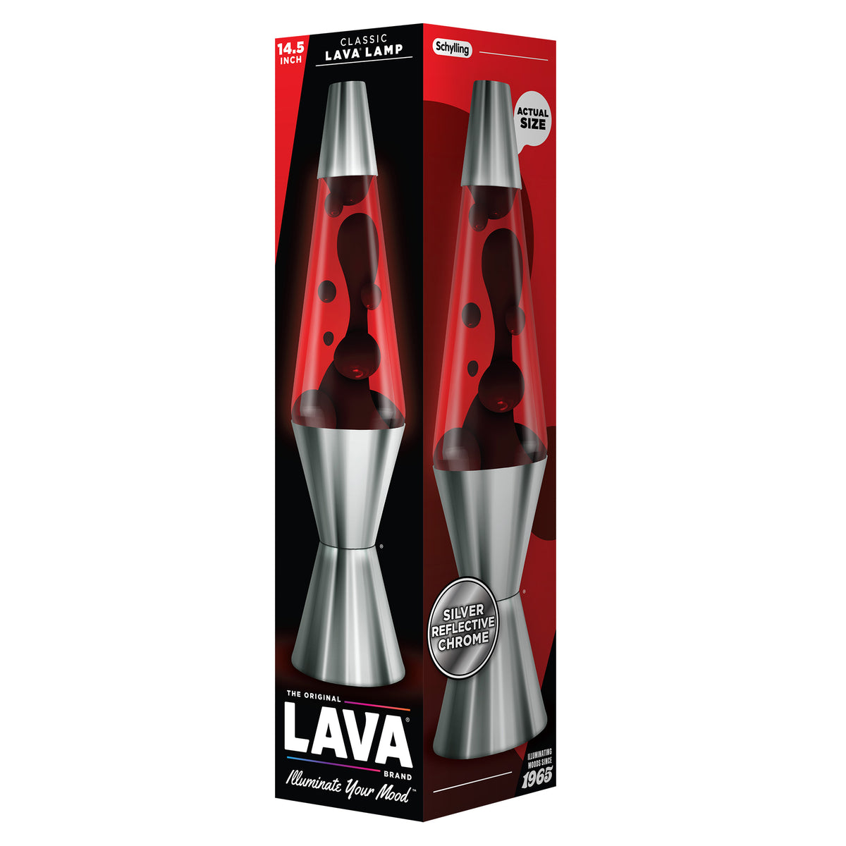 14.5″ LAVA LAMP CHROME PLATED CRIMSON - US 6192
