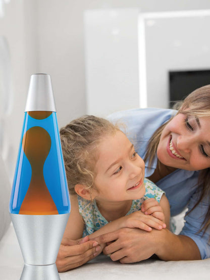 14.5” LAVA LAMP – ORANGE/BLUE/SILVER - US 6997