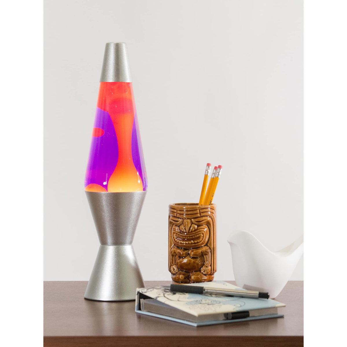 14.5” LAVA LAMP – YELLOW/PURPLE/SILVER - US 0858
