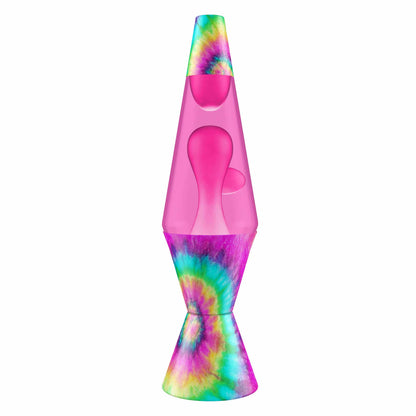 14.5″ LAVA LAMP – TIE DYE PINK SPIRAL - US 9532