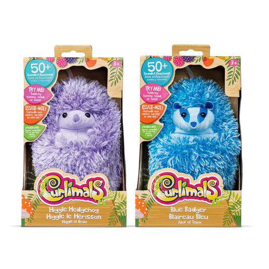 CURLIMALS – BADGER & HEDGEHOG - US 7372