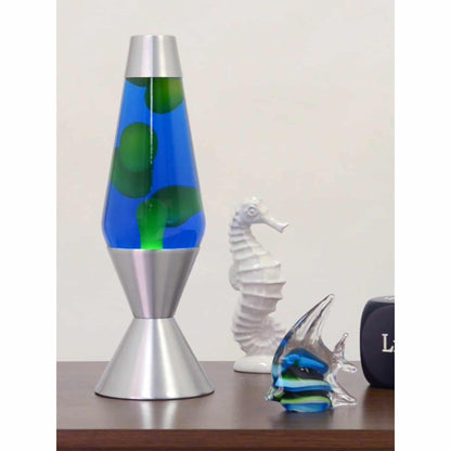 16.3″ LAVA LAMP – YELLOW/BLUE/SILVER - US 6926