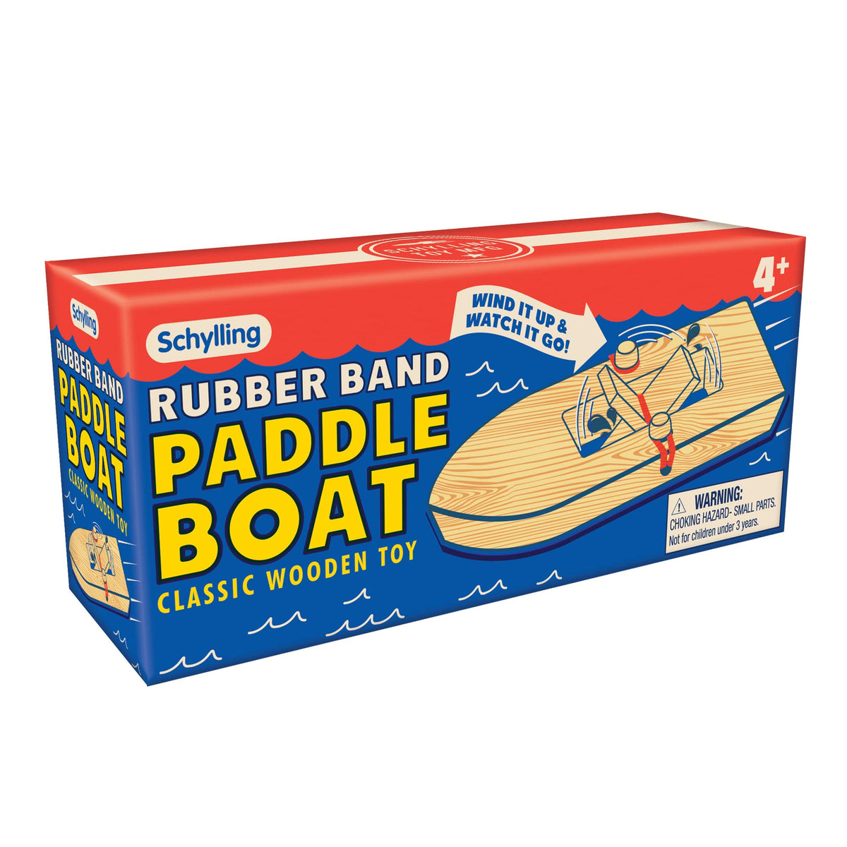 WOODEN PADDLE BOAT - US 9052